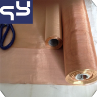 Flexible 200 Mesh Red Copper Mesh Fabric For Magnetic Shielding